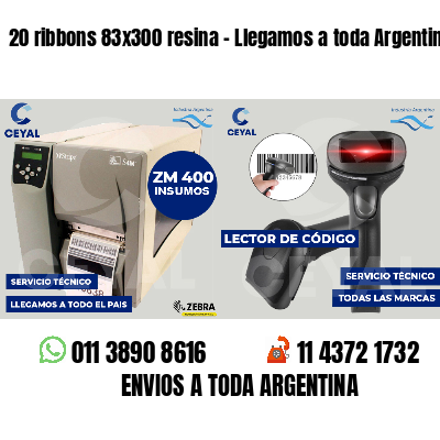 20 ribbons 83x300 resina - Llegamos a toda Argentina