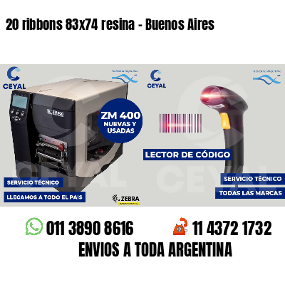 20 ribbons 83x74 resina - Buenos Aires
