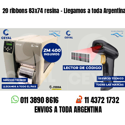 20 ribbons 83x74 resina - Llegamos a toda Argentina