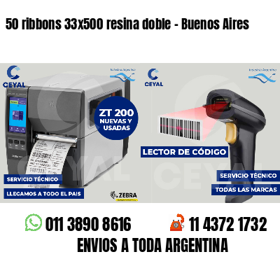 50 ribbons 33x500 resina doble - Buenos Aires