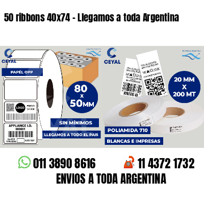 50 ribbons 40x74 - Llegamos a toda Argentina