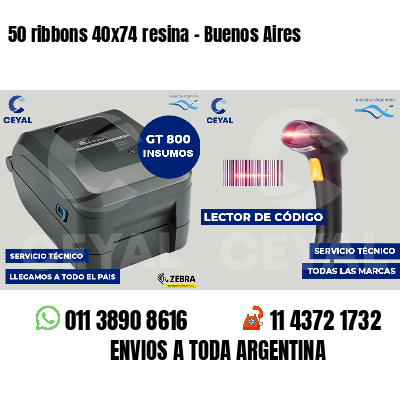 50 ribbons 40x74 resina - Buenos Aires