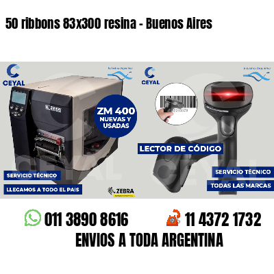 50 ribbons 83x300 resina - Buenos Aires
