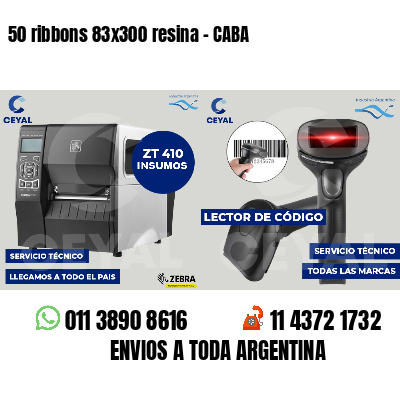 50 ribbons 83x300 resina - CABA