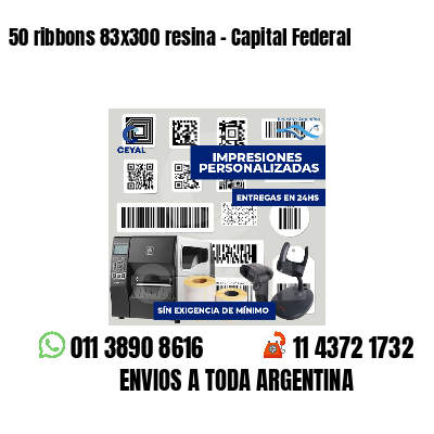 50 ribbons 83x300 resina - Capital Federal