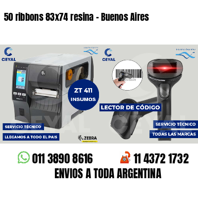 50 ribbons 83x74 resina - Buenos Aires