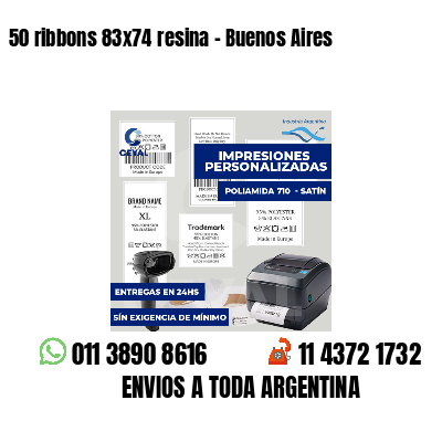 50 ribbons 83x74 resina - Buenos Aires
