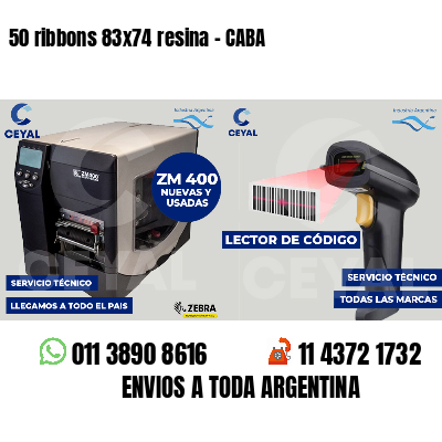 50 ribbons 83x74 resina - CABA