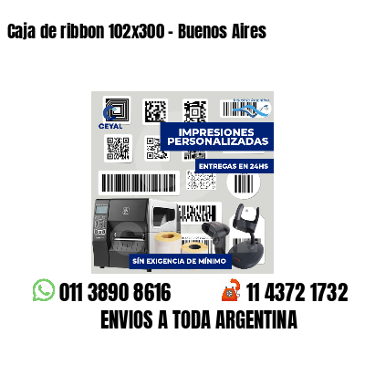 Caja de ribbon 102x300 - Buenos Aires