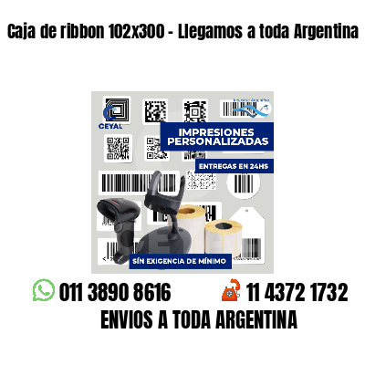 Caja de ribbon 102x300 - Llegamos a toda Argentina