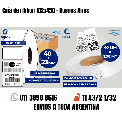 Caja de ribbon 102x450 - Buenos Aires
