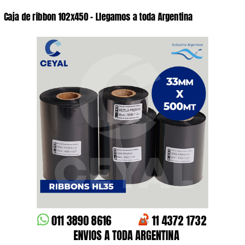 Caja de ribbon 102×450 – Llegamos a toda Argentina