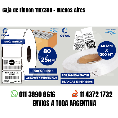 Caja de ribbon 110x300 - Buenos Aires