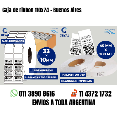 Caja de ribbon 110x74 - Buenos Aires