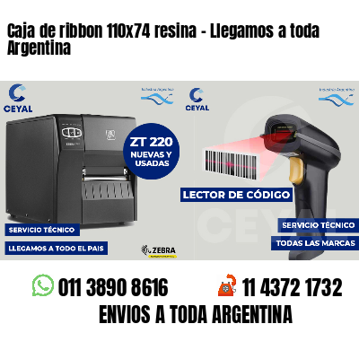 Caja de ribbon 110x74 resina - Llegamos a toda Argentina