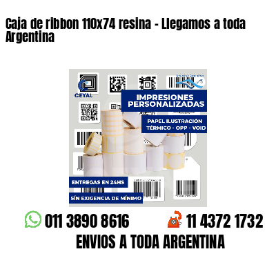 Caja de ribbon 110x74 resina - Llegamos a toda Argentina