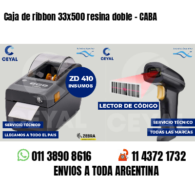 Caja de ribbon 33x500 resina doble - CABA
