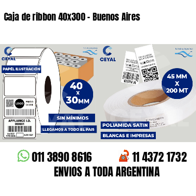 Caja de ribbon 40x300 - Buenos Aires
