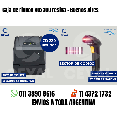 Caja de ribbon 40x300 resina - Buenos Aires