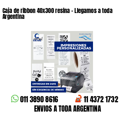 Caja de ribbon 40x300 resina - Llegamos a toda Argentina