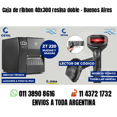 Caja de ribbon 40x300 resina doble - Buenos Aires