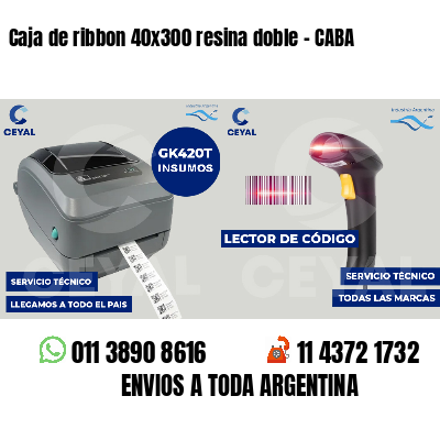 Caja de ribbon 40x300 resina doble - CABA
