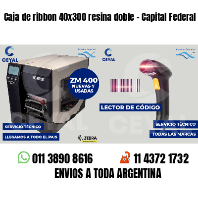 Caja de ribbon 40x300 resina doble - Capital Federal