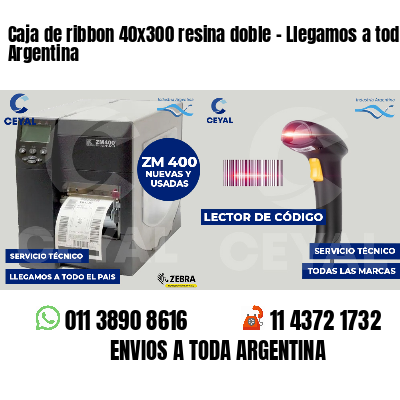 Caja de ribbon 40x300 resina doble - Llegamos a toda Argentina