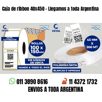 Caja de ribbon 40x450 - Llegamos a toda Argentina