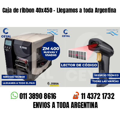Caja de ribbon 40x450 - Llegamos a toda Argentina