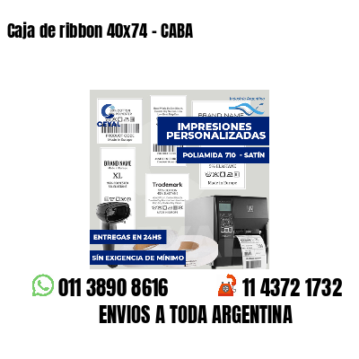 Caja de ribbon 40x74 - CABA