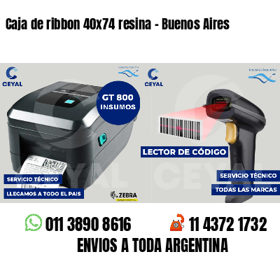 Caja de ribbon 40x74 resina - Buenos Aires
