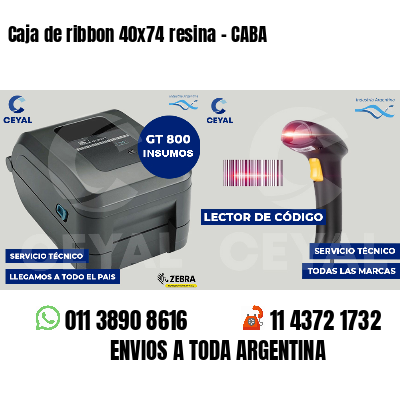 Caja de ribbon 40x74 resina - CABA