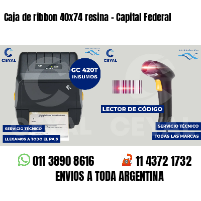 Caja de ribbon 40x74 resina - Capital Federal