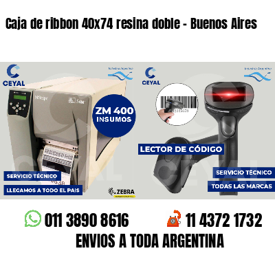 Caja de ribbon 40x74 resina doble - Buenos Aires