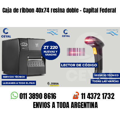 Caja de ribbon 40x74 resina doble - Capital Federal