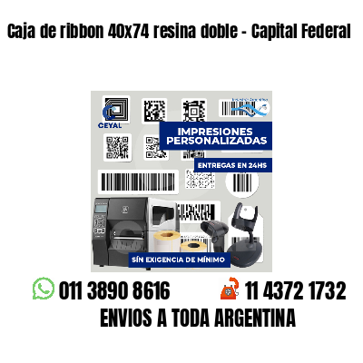 Caja de ribbon 40x74 resina doble - Capital Federal