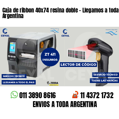 Caja de ribbon 40x74 resina doble - Llegamos a toda Argentina
