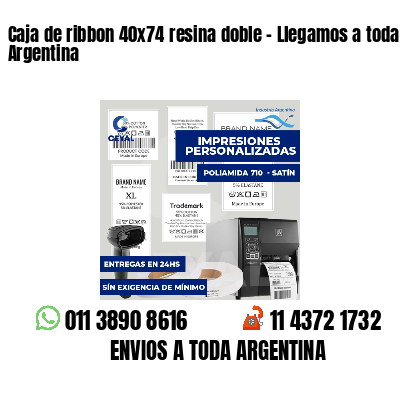 Caja de ribbon 40x74 resina doble - Llegamos a toda Argentina