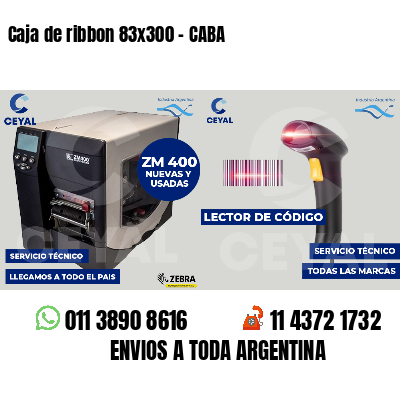 Caja de ribbon 83x300 - CABA