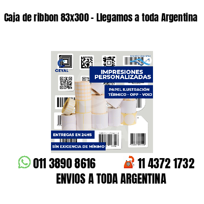 Caja de ribbon 83x300 - Llegamos a toda Argentina