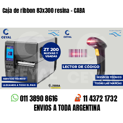 Caja de ribbon 83x300 resina - CABA