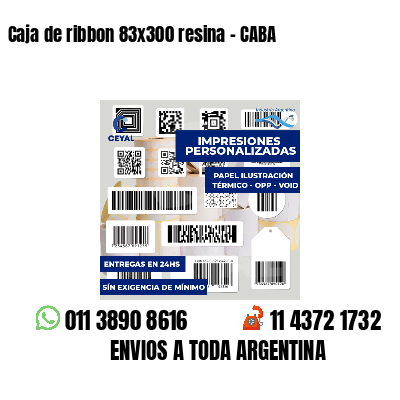 Caja de ribbon 83x300 resina - CABA