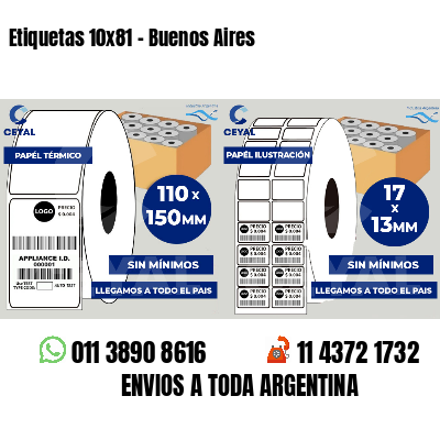 Etiquetas 10x81 - Buenos Aires