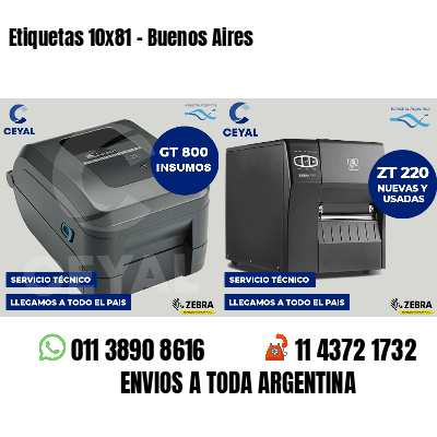 Etiquetas 10x81 - Buenos Aires
