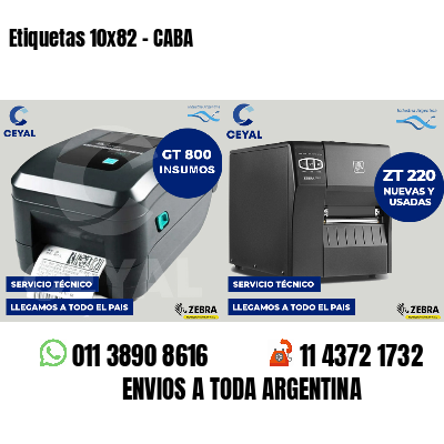 Etiquetas 10x82 - CABA