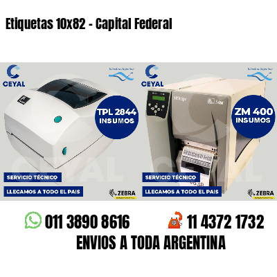 Etiquetas 10x82 - Capital Federal