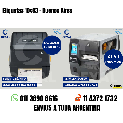 Etiquetas 10x83 - Buenos Aires