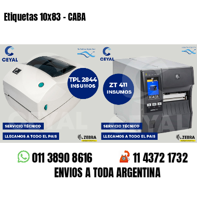 Etiquetas 10x83 - CABA