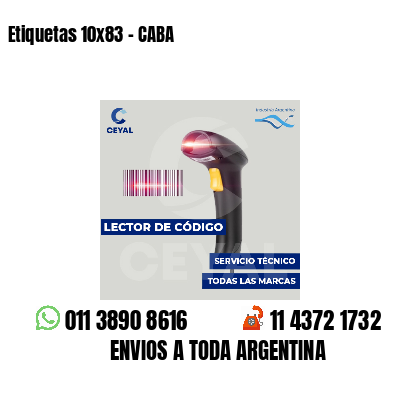 Etiquetas 10x83 - CABA